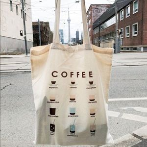 Snapture This Coffee Print Reusable Eco Friendly Tote Bag
